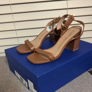 Stuart Weitzman Tan Nearlybare Sandal Size 6